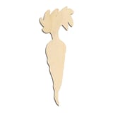 Laser-cut baltic birch silhouette of CARROT LONG