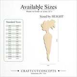 Size reference chart for CARROT LONG