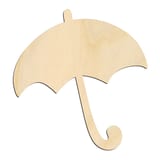 Laser-cut baltic birch silhouette of CARTOON UMBRELLA