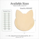 Size reference chart for FRONT CAT HEAD