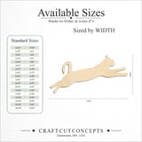 Size reference chart for LEAPING CAT