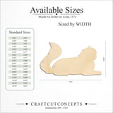Size reference chart for LYING CAT