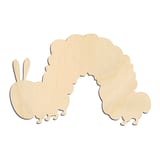 Laser-cut baltic birch silhouette of CATERPILLAR