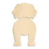 Laser-cut baltic birch silhouette of CAVACHON TWO PIECE BACK VIEW