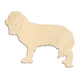 Laser-cut baltic birch silhouette of DOG CAVILER