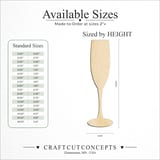 Size reference chart for CHAMGAIGN FLUTE