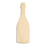 Laser-cut baltic birch silhouette of CHAMPANE BOTTLE STANDARD