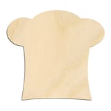 Laser-cut baltic birch silhouette of CHEFS HAT