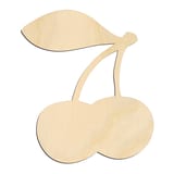 Laser-cut baltic birch silhouette of CHERRY