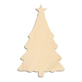 Laser-cut baltic birch silhouette of CHIRSITMAS TREE
