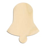 Laser-cut baltic birch silhouette of CHRISTMAS BELL ICON