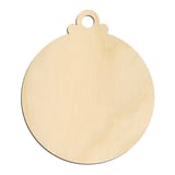 Laser-cut baltic birch silhouette of CHRISTMAS ORNAMENT