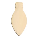 Laser-cut baltic birch silhouette of CHRISTMAS ORNAMENT FINIAL OVAL