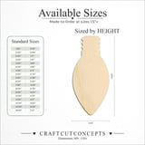 Size reference chart for CHRISTMAS ORNAMENT FINIAL OVAL
