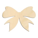 Laser-cut baltic birch silhouette of CHRISTMAS PRESENT BOW