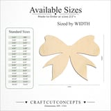 Size reference chart for CHRISTMAS PRESENT BOW