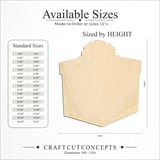 Size reference chart for CHRISTMAS PRESENT TISSUE BOW