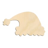 Laser-cut baltic birch silhouette of CHRISTMAS SANTA HAT