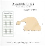 Size reference chart for CHRISTMAS SANTA HAT
