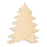 Laser-cut baltic birch silhouette of CHRISTMAS TREE LAYERED