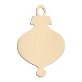 Laser-cut baltic birch silhouette of CHRISTMAS TREE ORNAMENT FINIAL