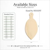 Size reference chart for CHRISTMAS TREE ORNAMENT OVAL