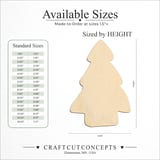 Size reference chart for CHRISTMAS TREE ROUNDED