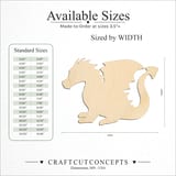 Size reference chart for CHUBBY DRAGON