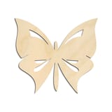 Laser-cut baltic birch silhouette of CLASSIC BUTTERFLY