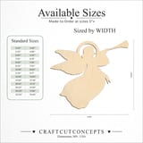 Size reference chart for CLASSIC CHIRCH CHRISTMAS ANGEL