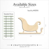 Size reference chart for CLASSIC CHRISTMAS SLEIGH
