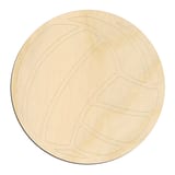 Laser-cut baltic birch silhouette of CLASSIC ENGRAVED VOLLEY BALL