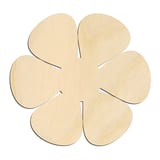 Laser-cut baltic birch silhouette of CLASSIC FLOWER BLOOM