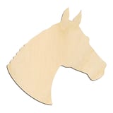 Laser-cut baltic birch silhouette of CLASSIC HORSE HEAD