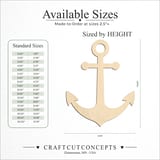Size reference chart for CLASSIC RING ANCHOR