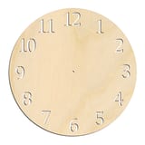 Laser-cut baltic birch silhouette of CLOCK FACE WITH NUMBERS