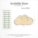 Size reference chart for Dense Cloud