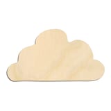 Laser-cut baltic birch silhouette of CLOUD LOW WIDE