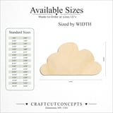 Size reference chart for CLOUD LOW WIDE