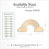 Size reference chart for CLOUD RAINBOW