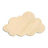 Laser-cut baltic birch silhouette of CLOUD ROUNDED SILHOUETTE