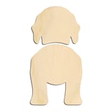 Laser-cut baltic birch silhouette of CLUMBER SPANIEL