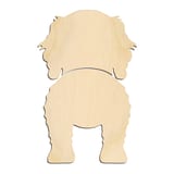 Laser-cut baltic birch silhouette of COCKAPOO TWO PIECE BACK VIEW