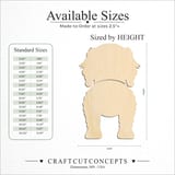 Size reference chart for COCKAPOO TWO PIECE BACK VIEW