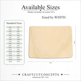 Size reference chart for COLORADO STATE CRAFT VARIANT