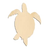Laser-cut baltic birch silhouette of COMPACT FRONT TURTLE