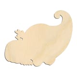 Laser-cut baltic birch silhouette of Cornucopia