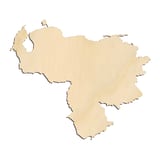 Laser-cut baltic birch silhouette of COUNTRY VENEZUELA