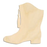 Laser-cut baltic birch silhouette of COWGIRL BOOT TEAM BOOT