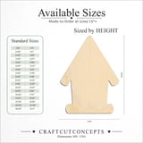 Size reference chart for CRAFTY BIRD HOUSE